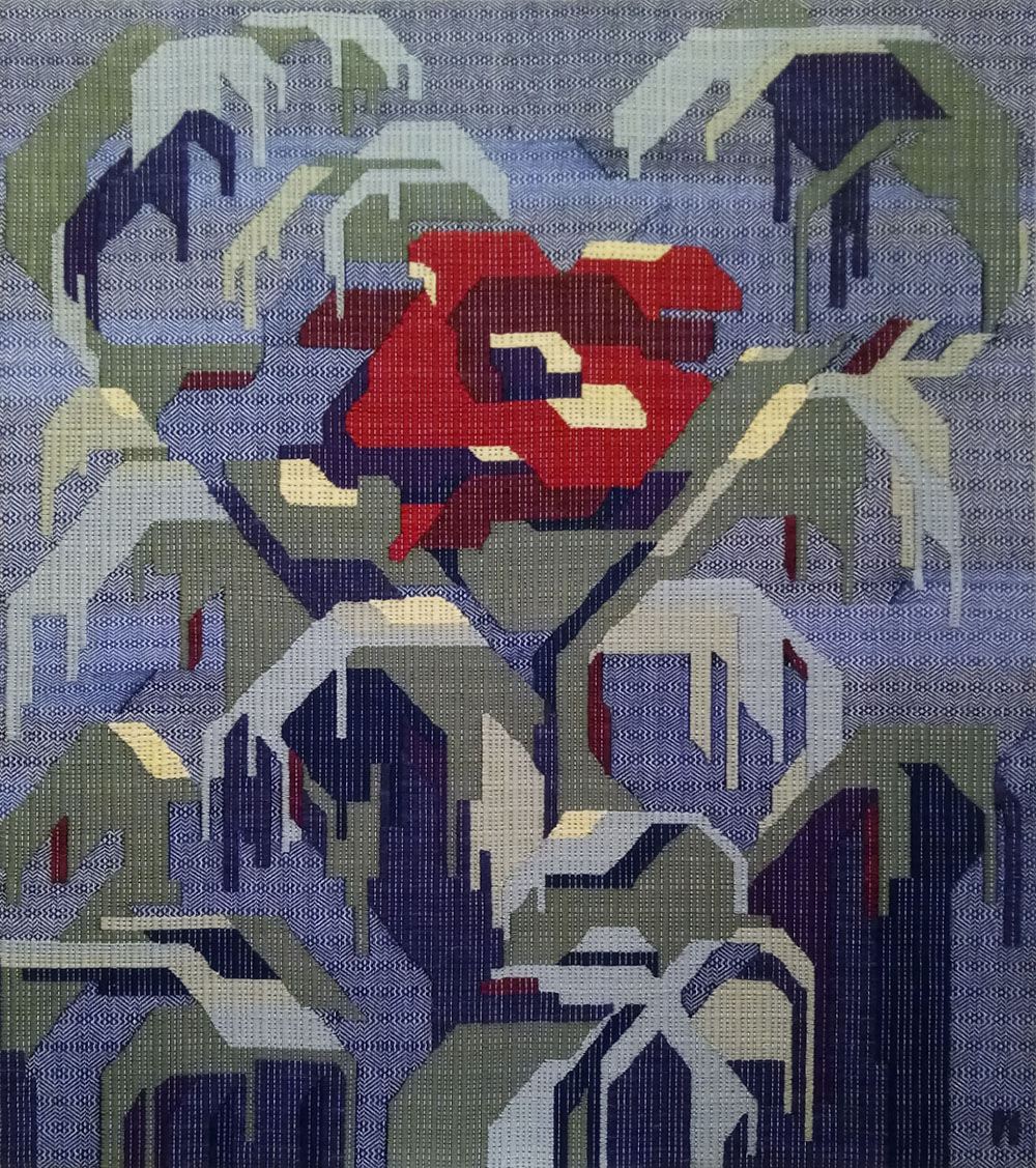 Л. Пономаренко. «Квіт папороті». 2021. Вовна, бавовна, авторська техніка